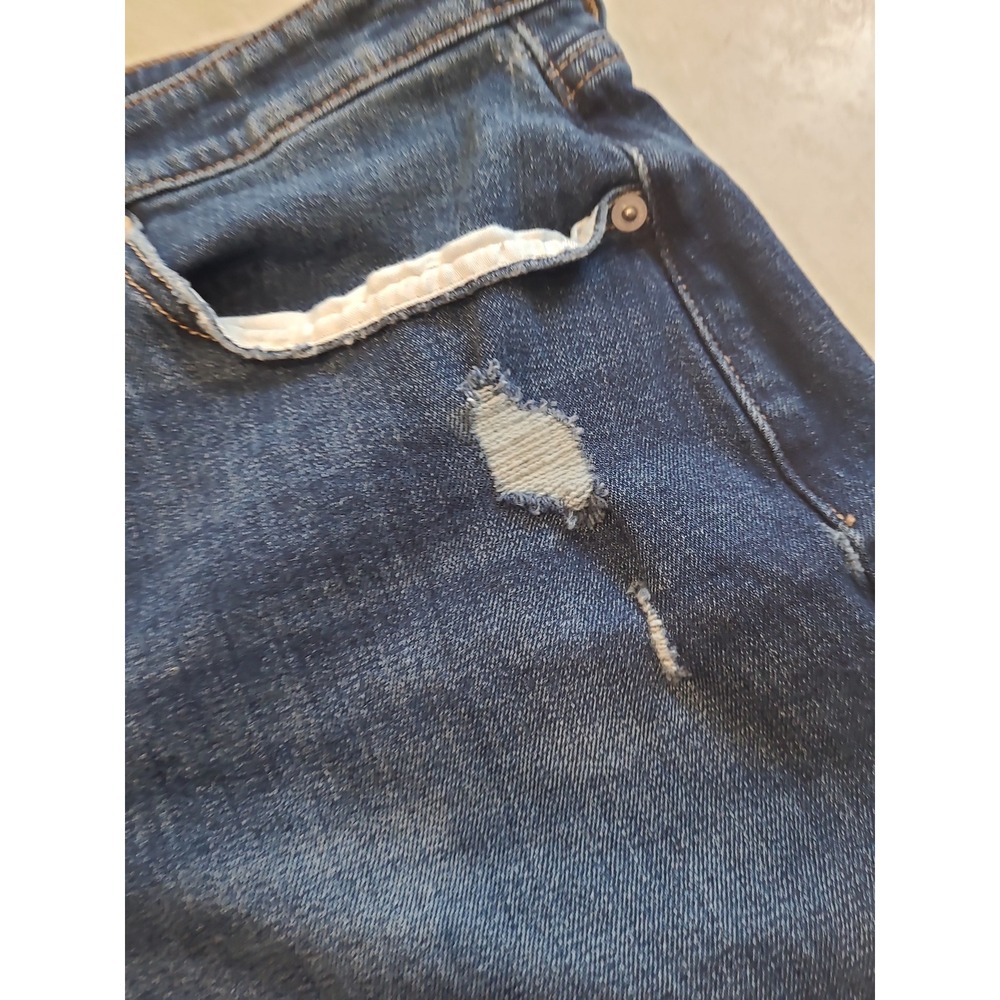 Lucky‎ Brand Boyfriend Shorts Women SZ 10/30 light distress 3" roll cuff beachy - Picture 9 of 10
